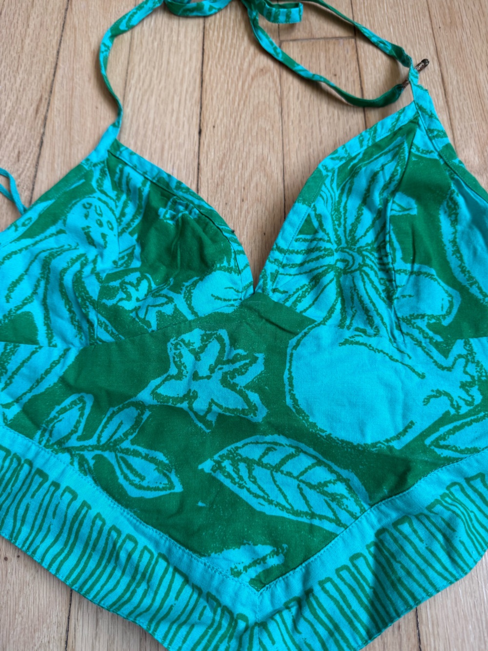 Free People Green Floral Two-Piece Skirt Set - Picture 5 of 11